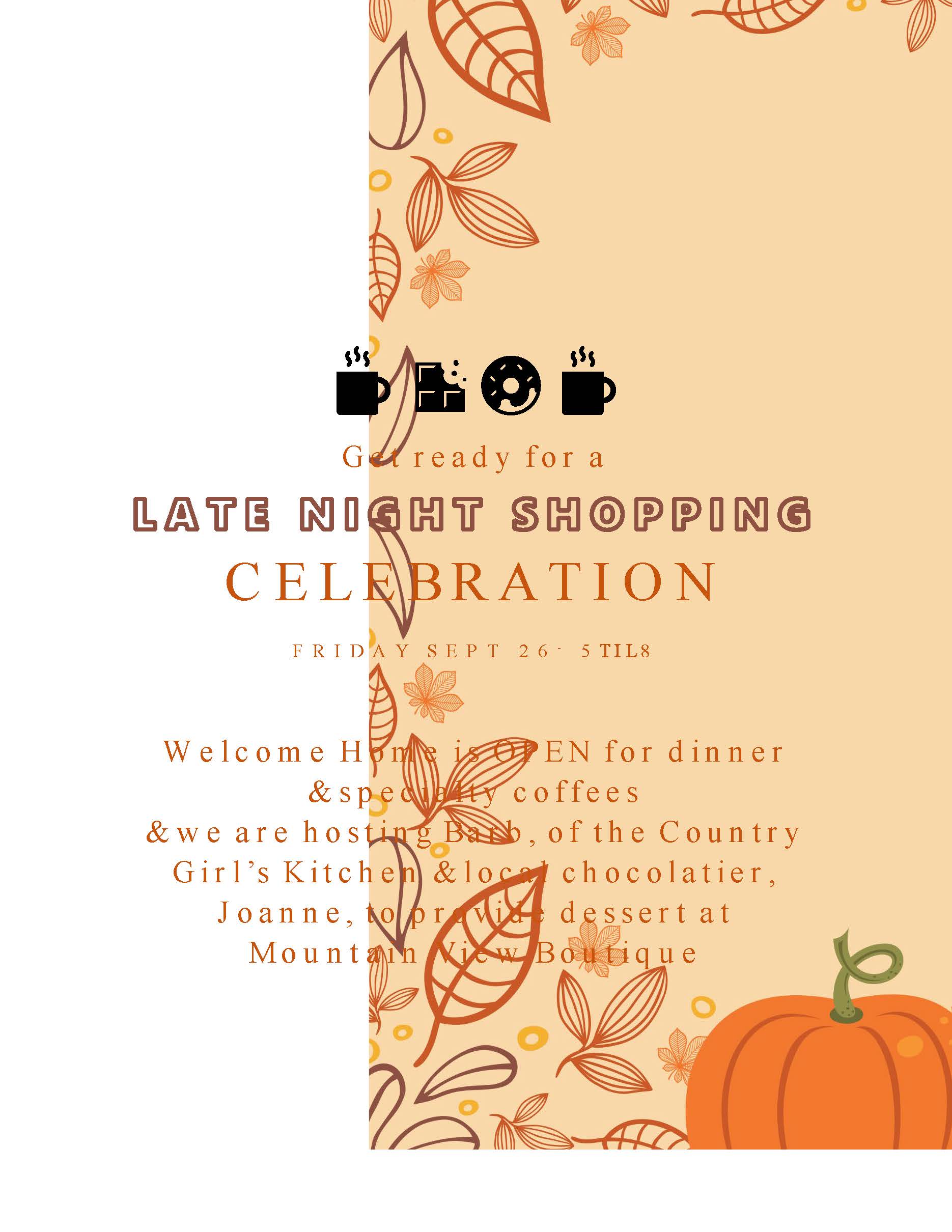 Late Night Shopping September