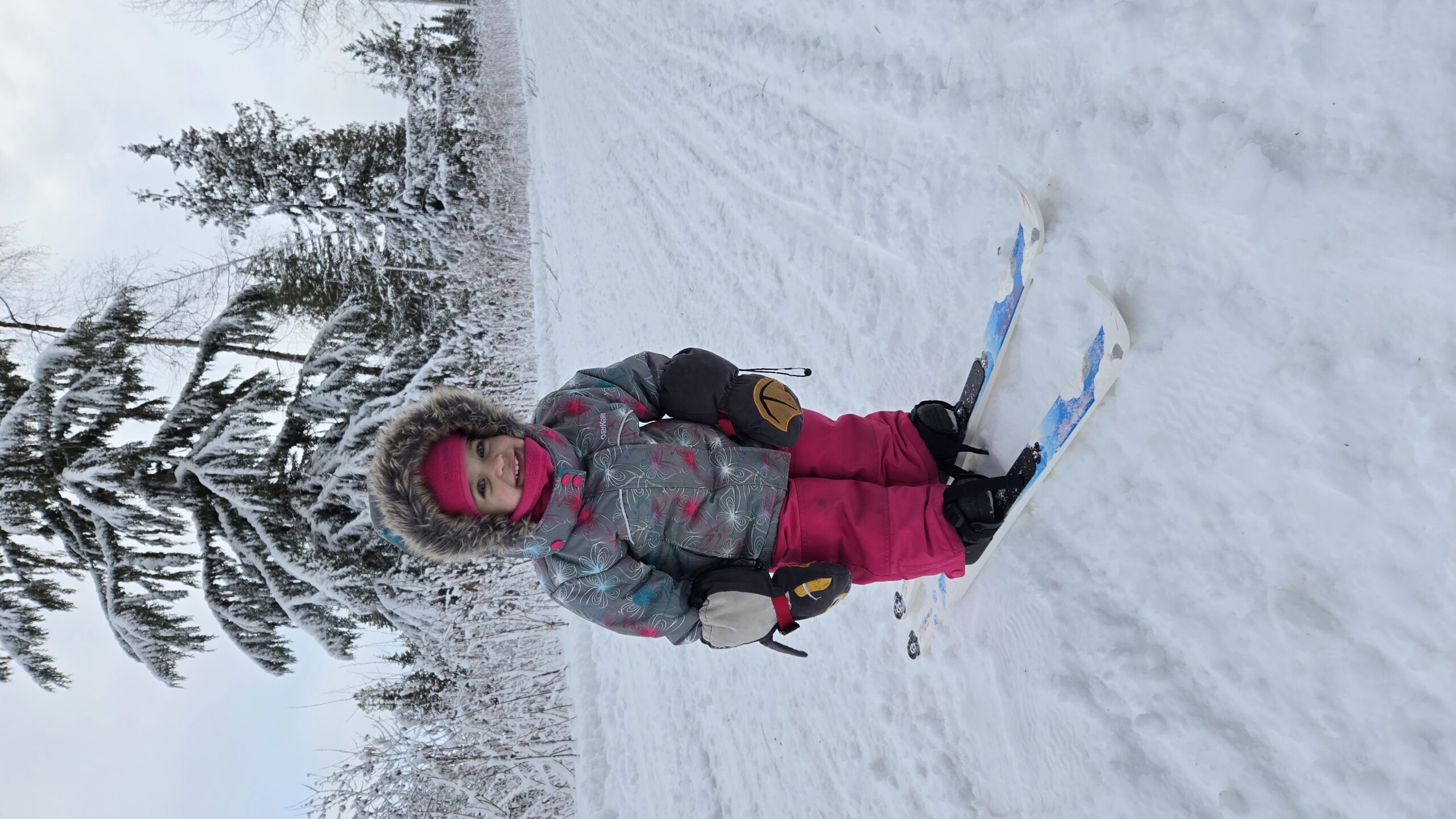first day on skis Sean Prockter
