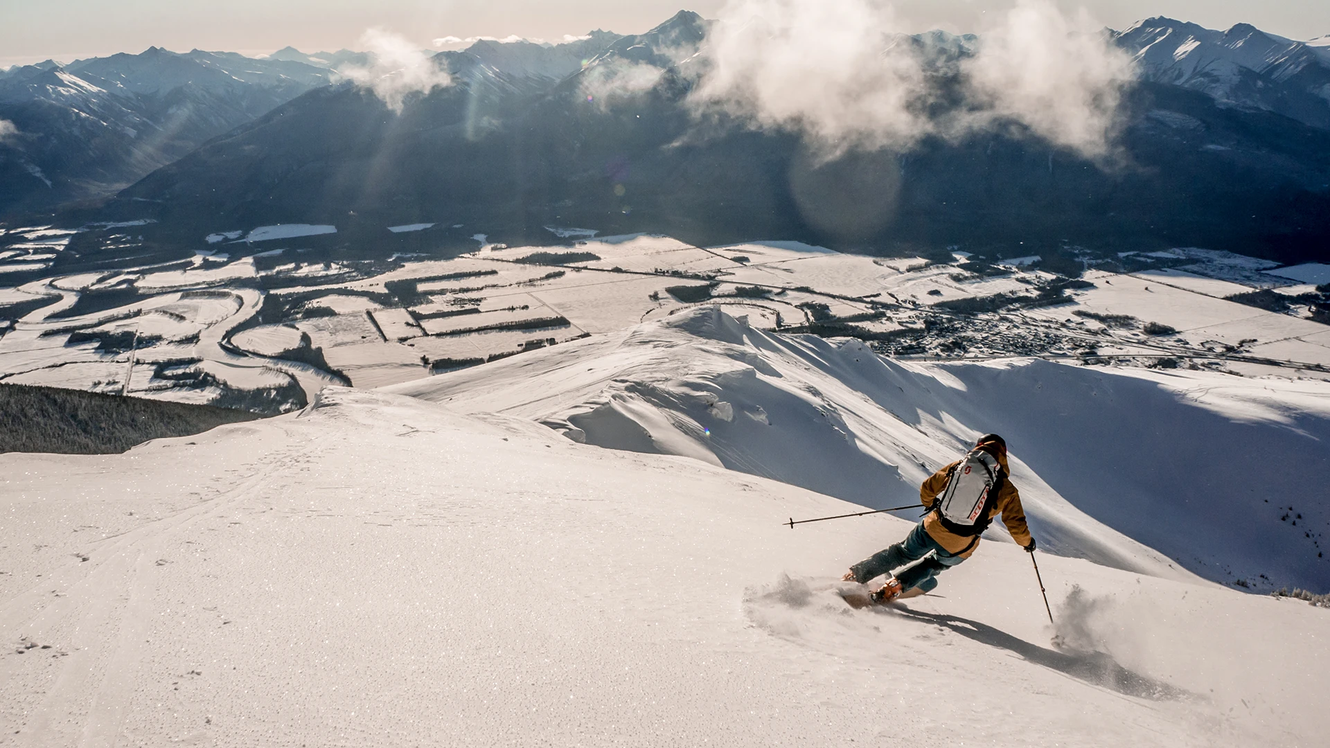 skiing